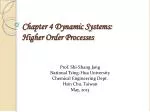 Chapter 4 Dynamic Systems: Higher Order Processes - slide 1