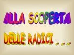 ALLA SCOPERTA - slide 1