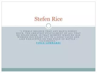 Stefen Rice