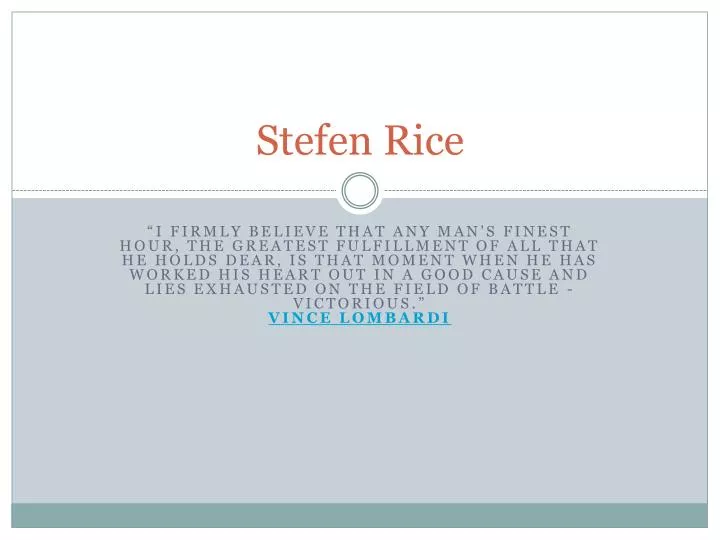 stefen rice