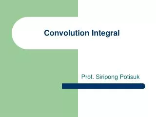 Convolution Integral