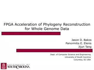 FPGA Acceleration of Phylogeny Reconstruction for Whole Genome Data