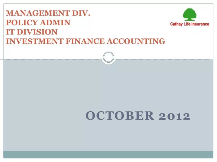 management div policy admin it division investment finance accounting