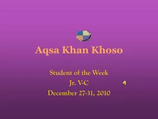 Aqsa Khan Khoso