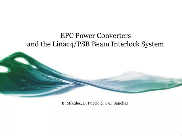 epc power converters and the linac4 psb beam interlock system