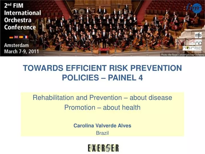 towards efficient risk prevention policies painel 4