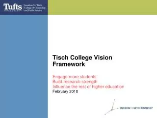 Tisch College Vision Framework