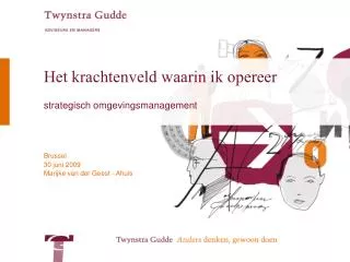 het krachtenveld waarin ik opereer