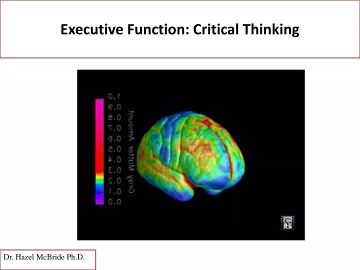 executive function critical thinking