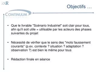 objectifs