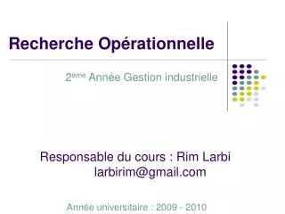 recherche op rationnelle
