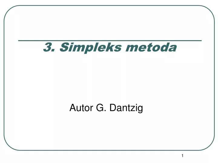 3 simpleks metoda