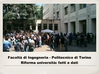 facolt di ingegneria politecnico di torino