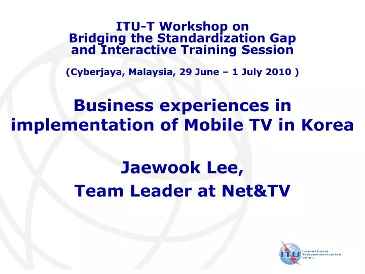 business experiences in implementation of mobile tv in korea