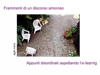 frammenti di un discorso amoroso