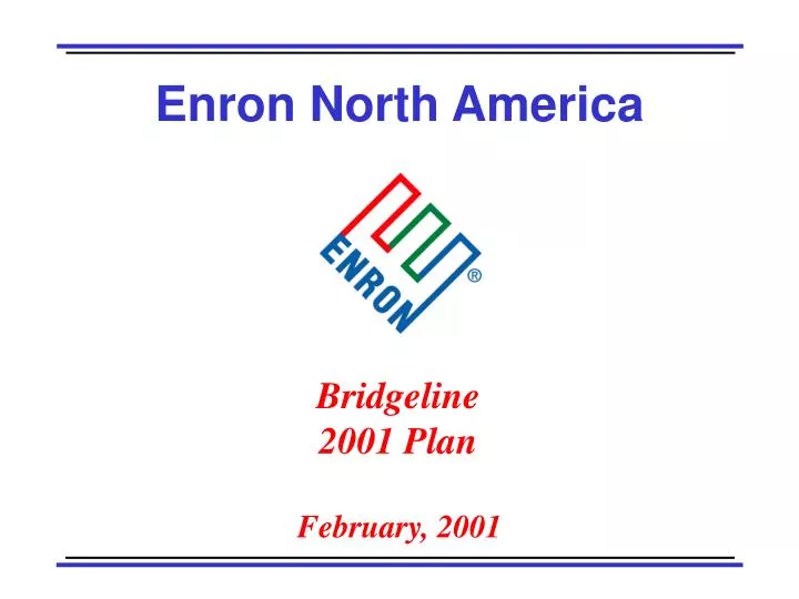 bridgeline 2001 plan