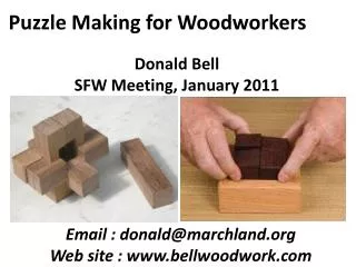 Puzzle Making for Woodworkers