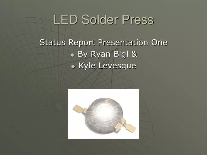 led solder press