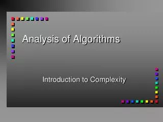 Analysis of Algorithms