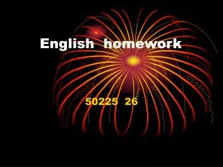 English homework