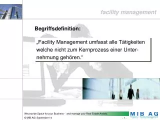 facility management