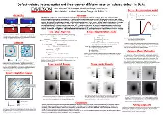 Defect-related recombination and free-carrier diffusion near an isolated defect in GaAs