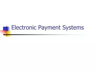 electronic payment systems