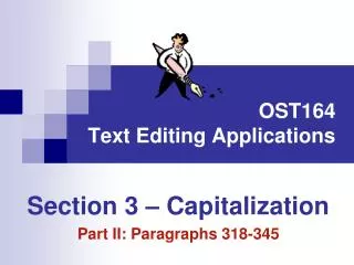 OST164 Text Editing Applications