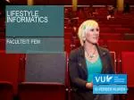 LIFESTYLE INFORMATICS - slide 1
