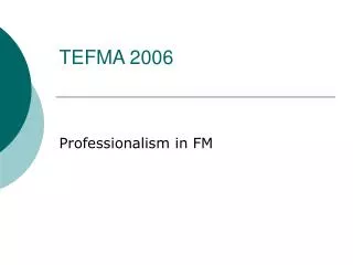 TEFMA 2006