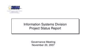 Governance Meeting November 20, 2007