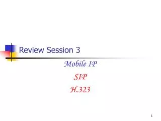 Review Session 3