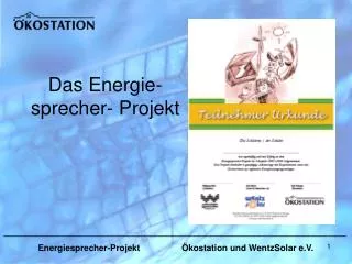 das energie sprecher projekt