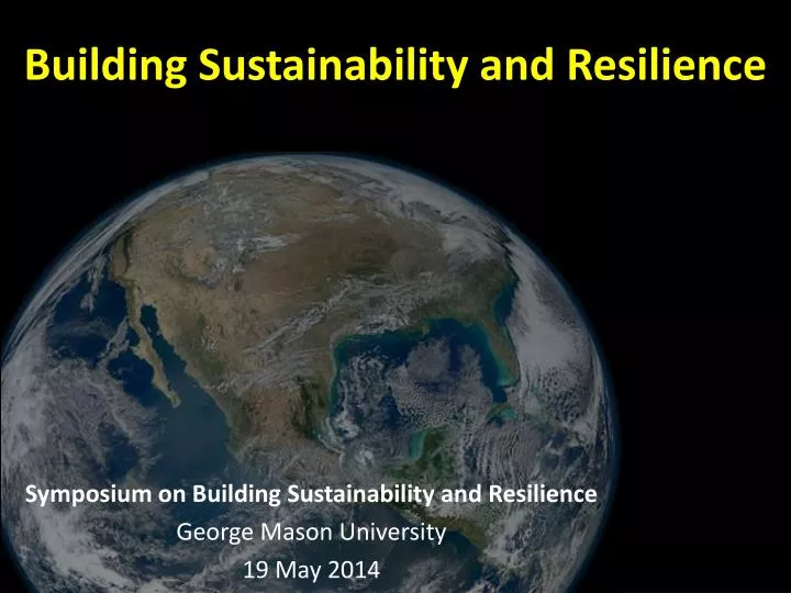 building sustainability and resilience