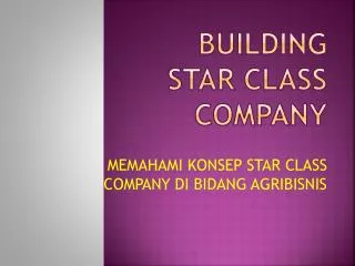 building star class company
