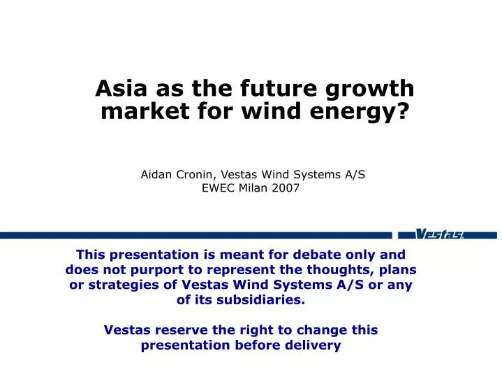 asia as the future growth market for wind energy