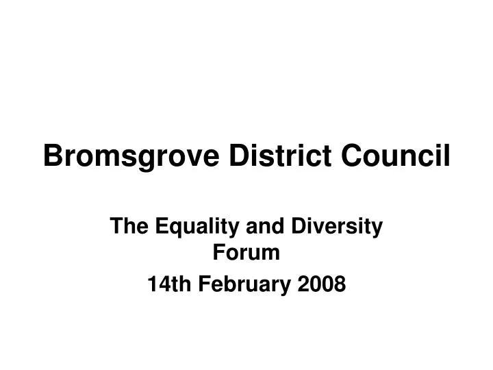 bromsgrove district council