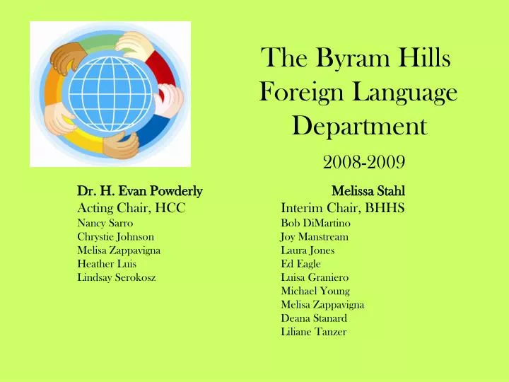 the byram hills foreign language department 2008 2009