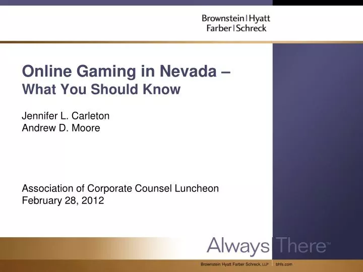 online gaming in nevada what you should know