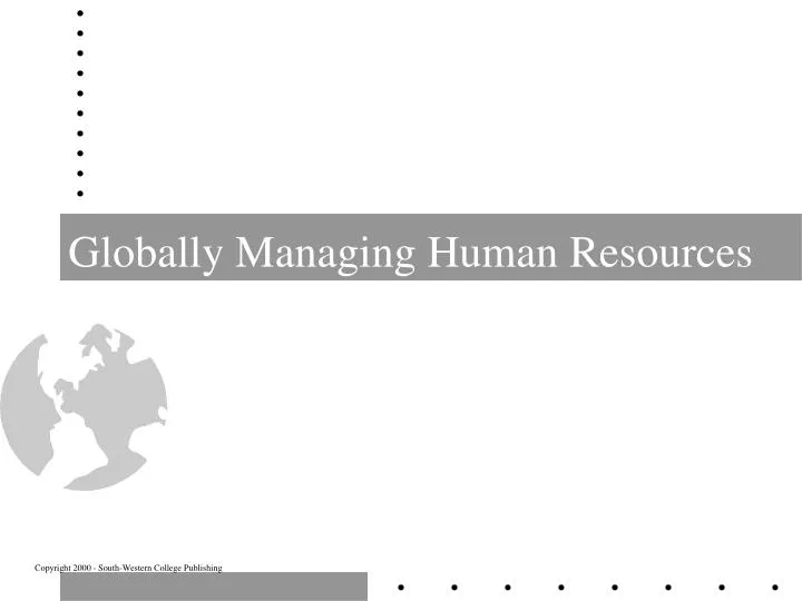 globally managing human resources