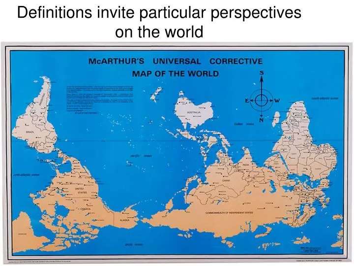 definitions invite particular perspectives on the world