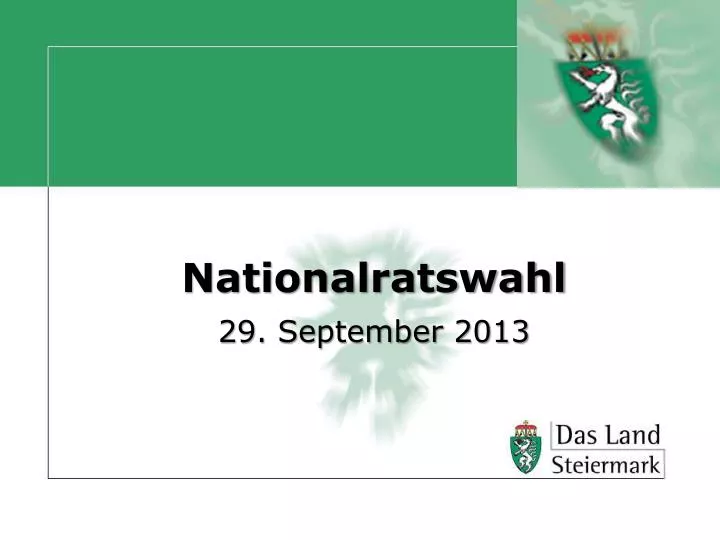 nationalratswahl 29 september 2013