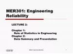 MER301: Engineering Reliability - slide 1