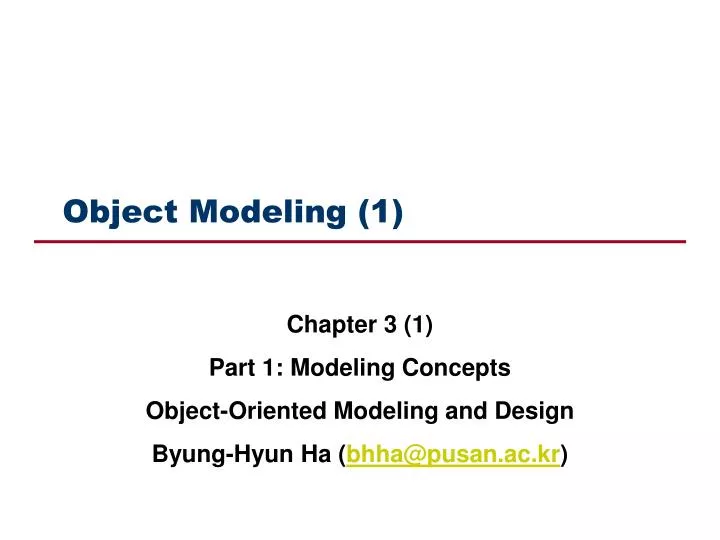 object modeling 1