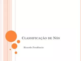classifica o de n s
