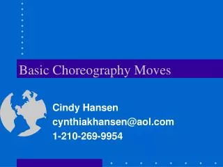 Basic Choreography Moves
