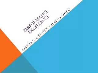performance excellence