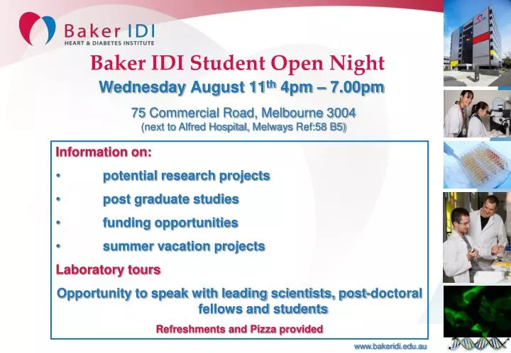 baker idi student open night