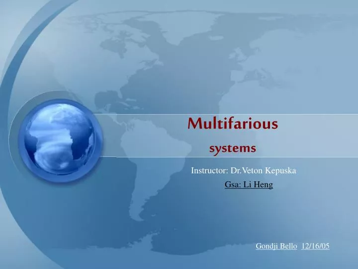 multifarious systems