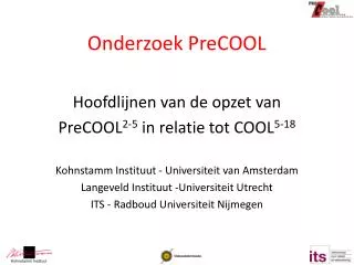 onderzoek precool